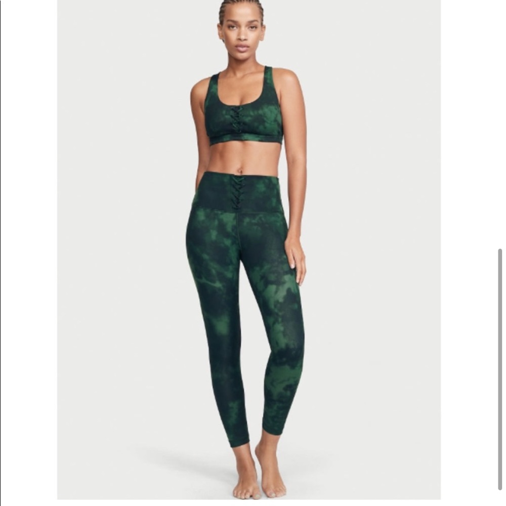 VICTORIA’S SECRET Flow On Point High Rise Lace Up Leggings 2 - Picture 3 of 13